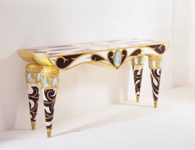 Console Emisferi In Nero e Bianco, Colombo Stile