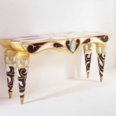 Console Emisferi In Bianco e Nero