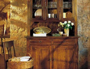 Secretaire from solid wood, DOLFI