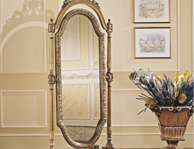 Floor mirror in a wooden frame, Francesco Molon