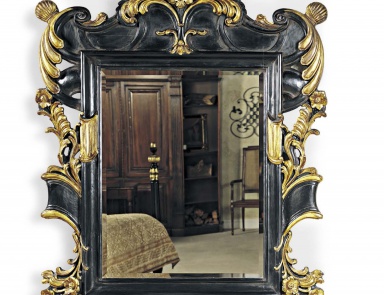 Wall mirror with wooden frame, Francesco Molon