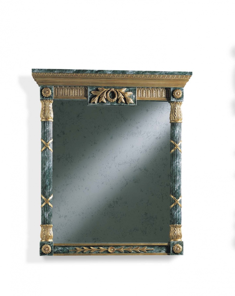 Wall mirror with wooden frame, Francesco Molon