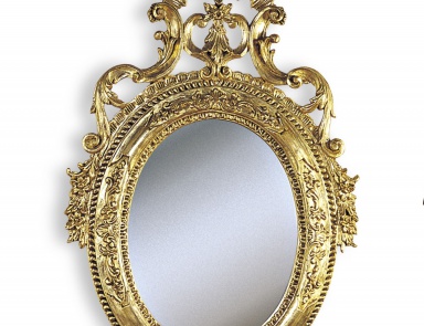Wall mirror with wooden frame, Francesco Molon