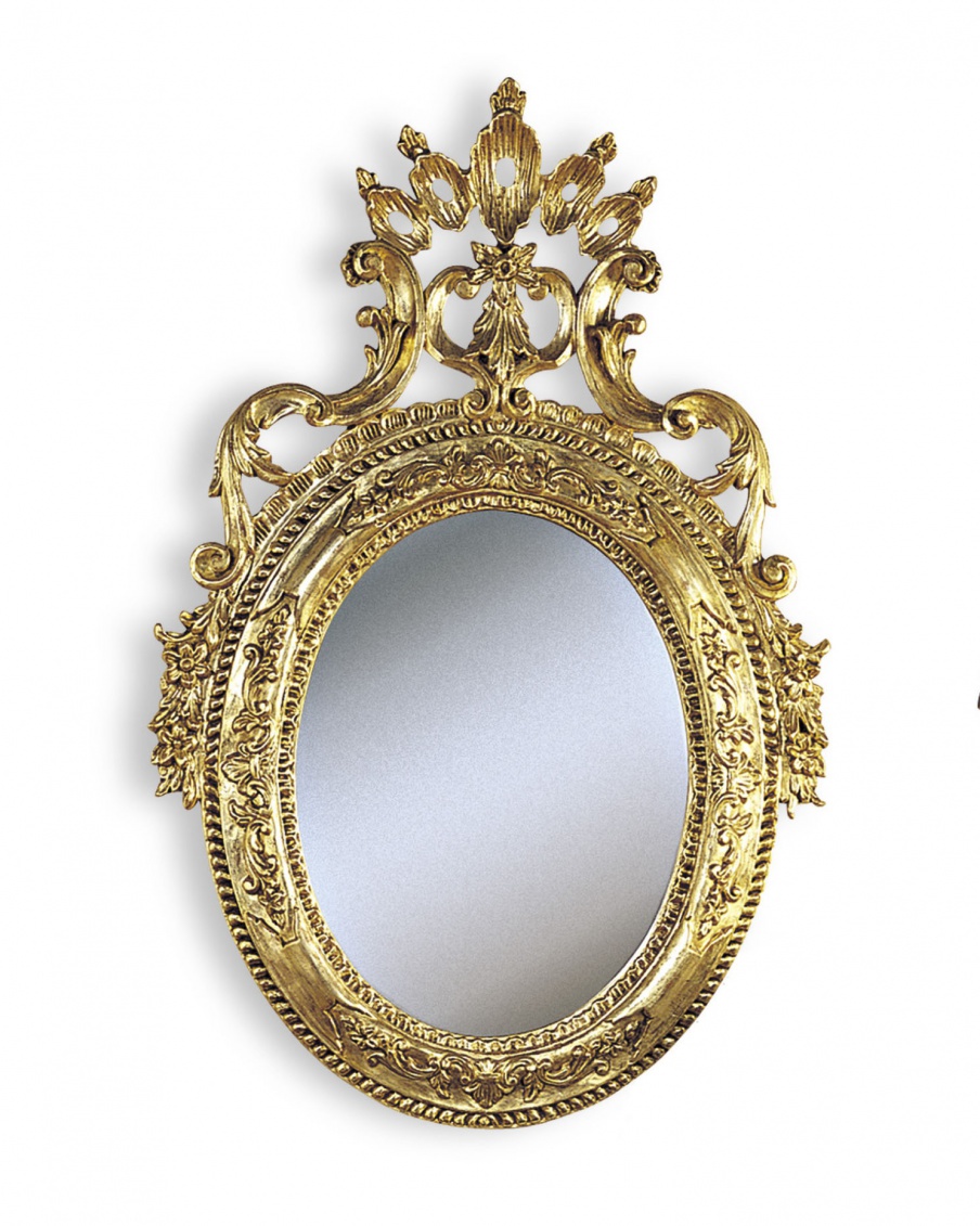 Wall mirror with wooden frame, Francesco Molon