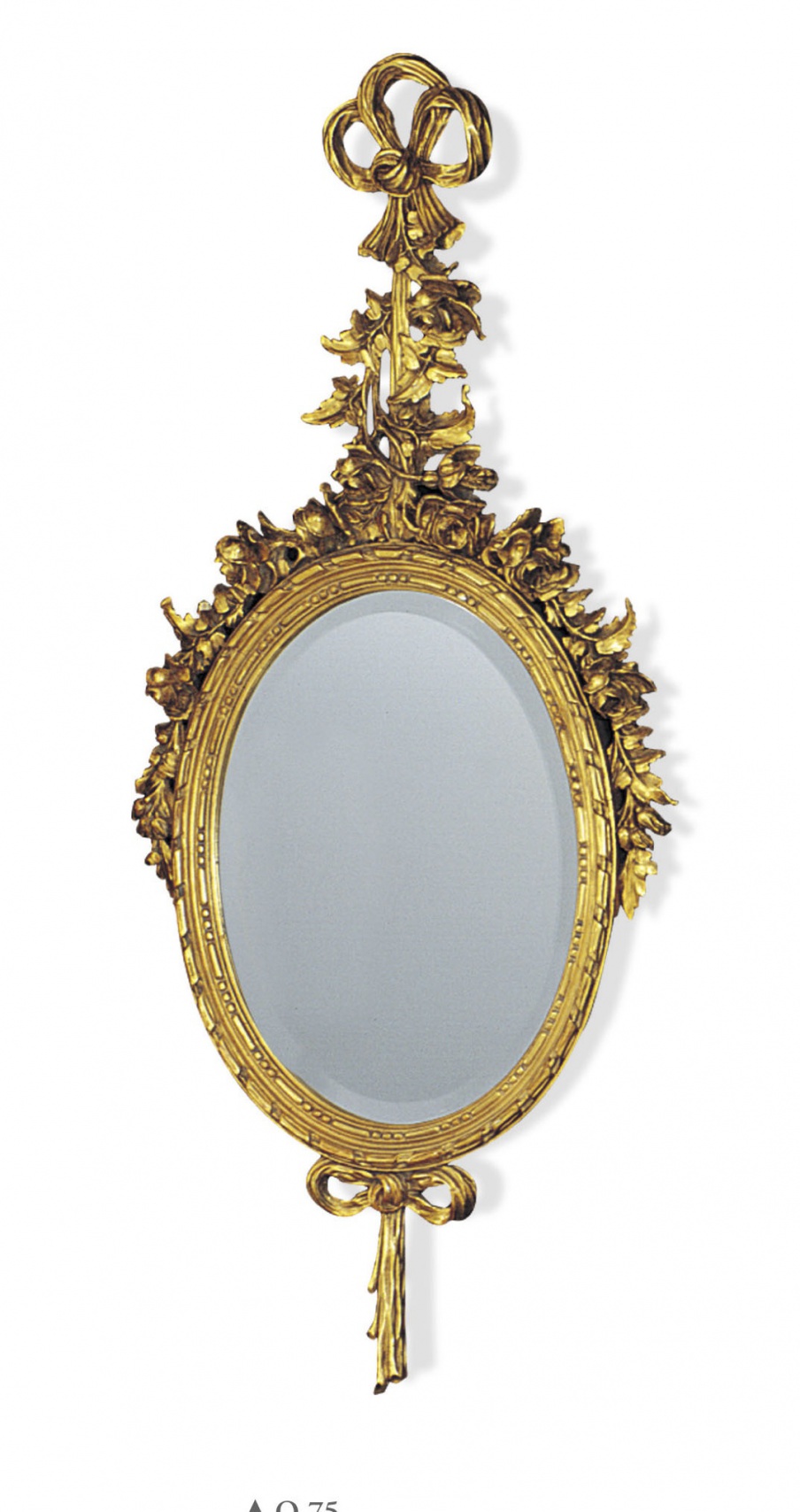 Wall mirror with wooden frame, Francesco Molon