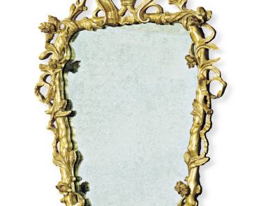 Wall mirror with wooden frame, Francesco Molon