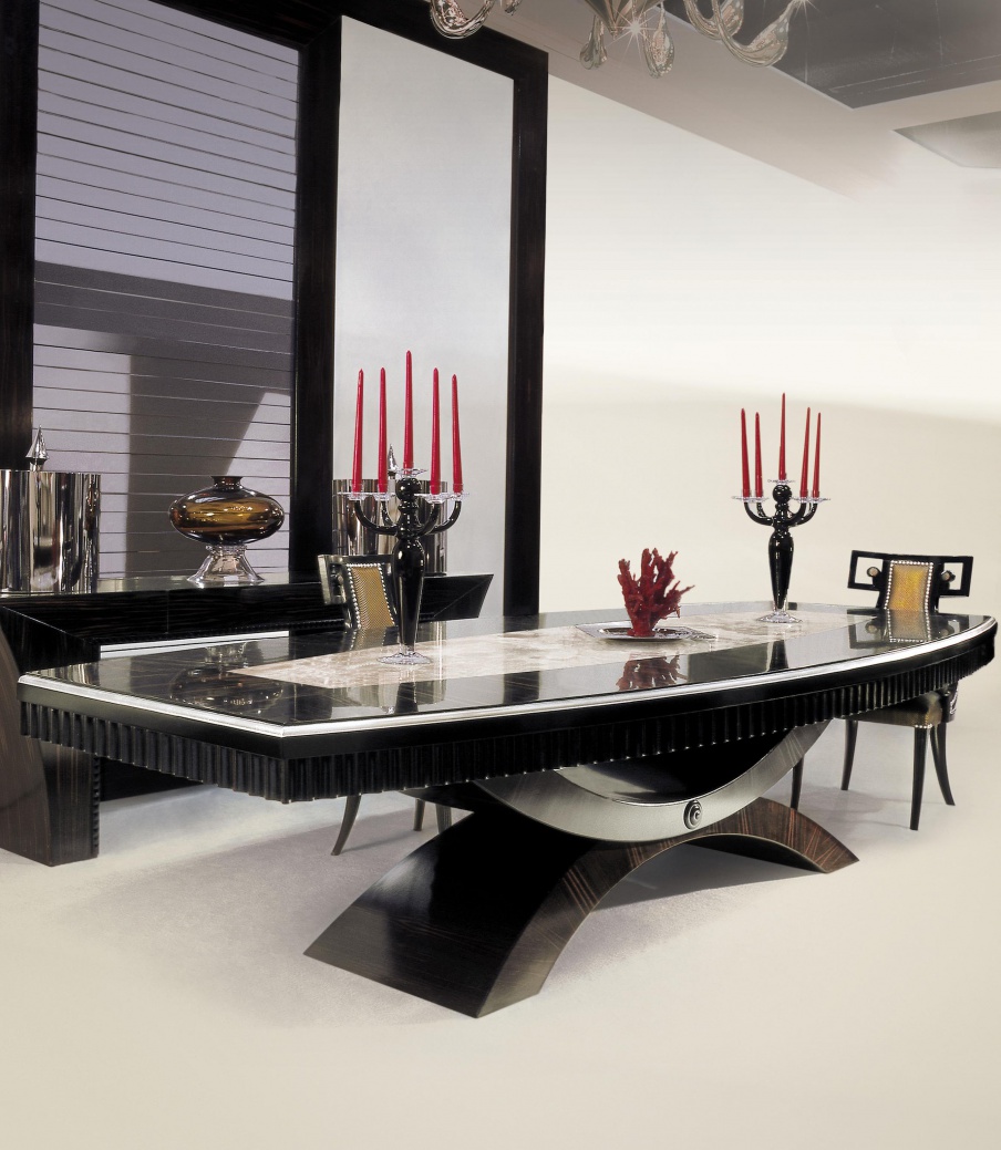 Dining table made from natural wood, Francesco Molon