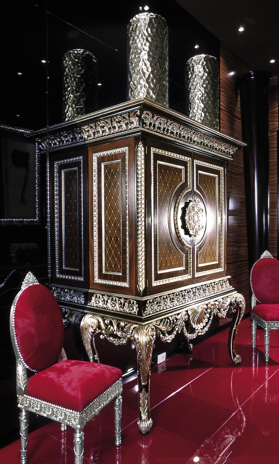 Jacob bar Cabinet in natural wood, Francesco Molon