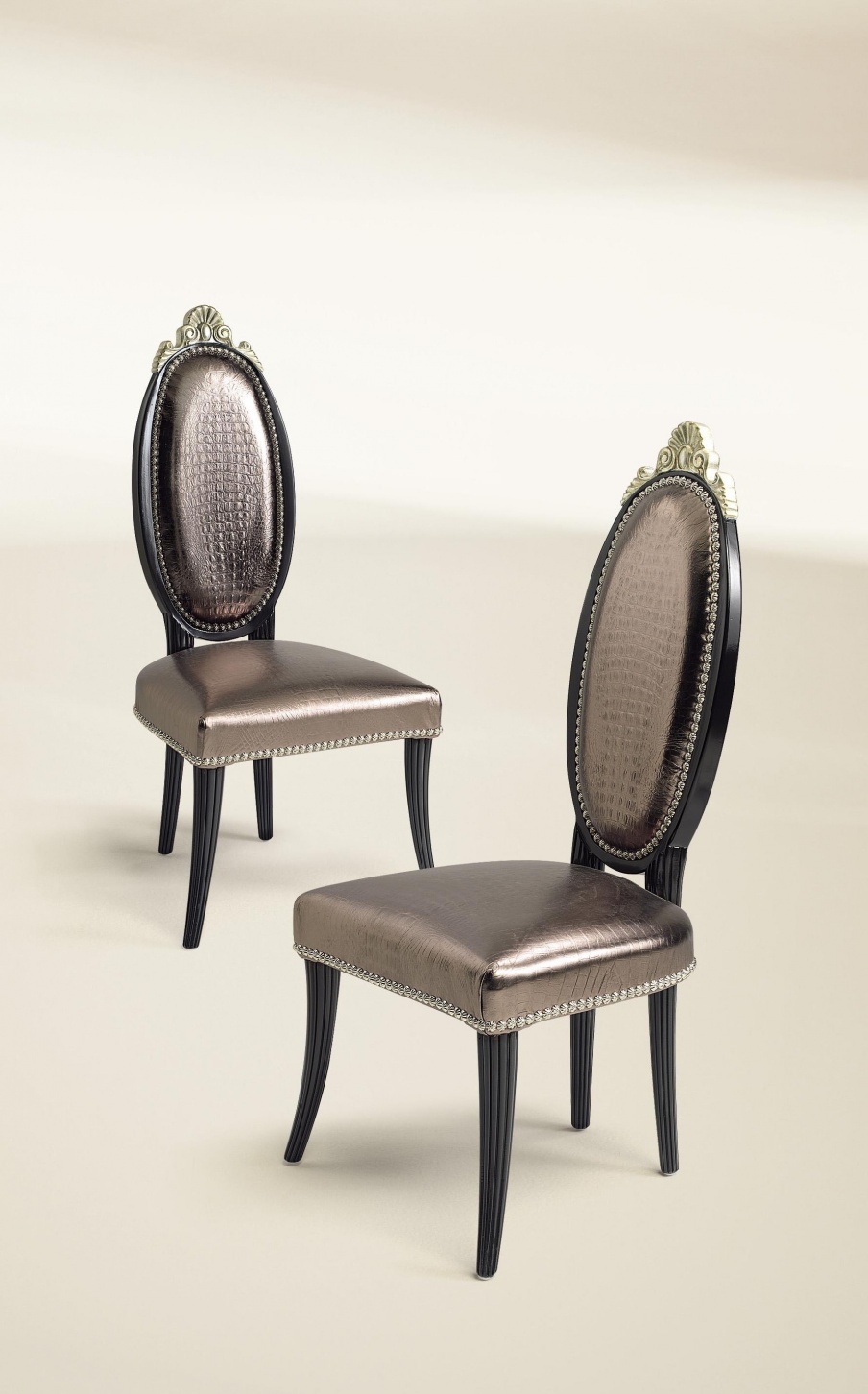 Chair with high back Ovalina, Francesco Molon