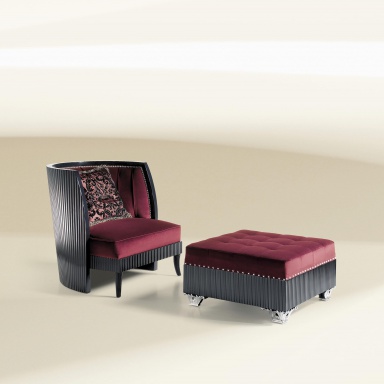Chair with Ottoman Diagonal