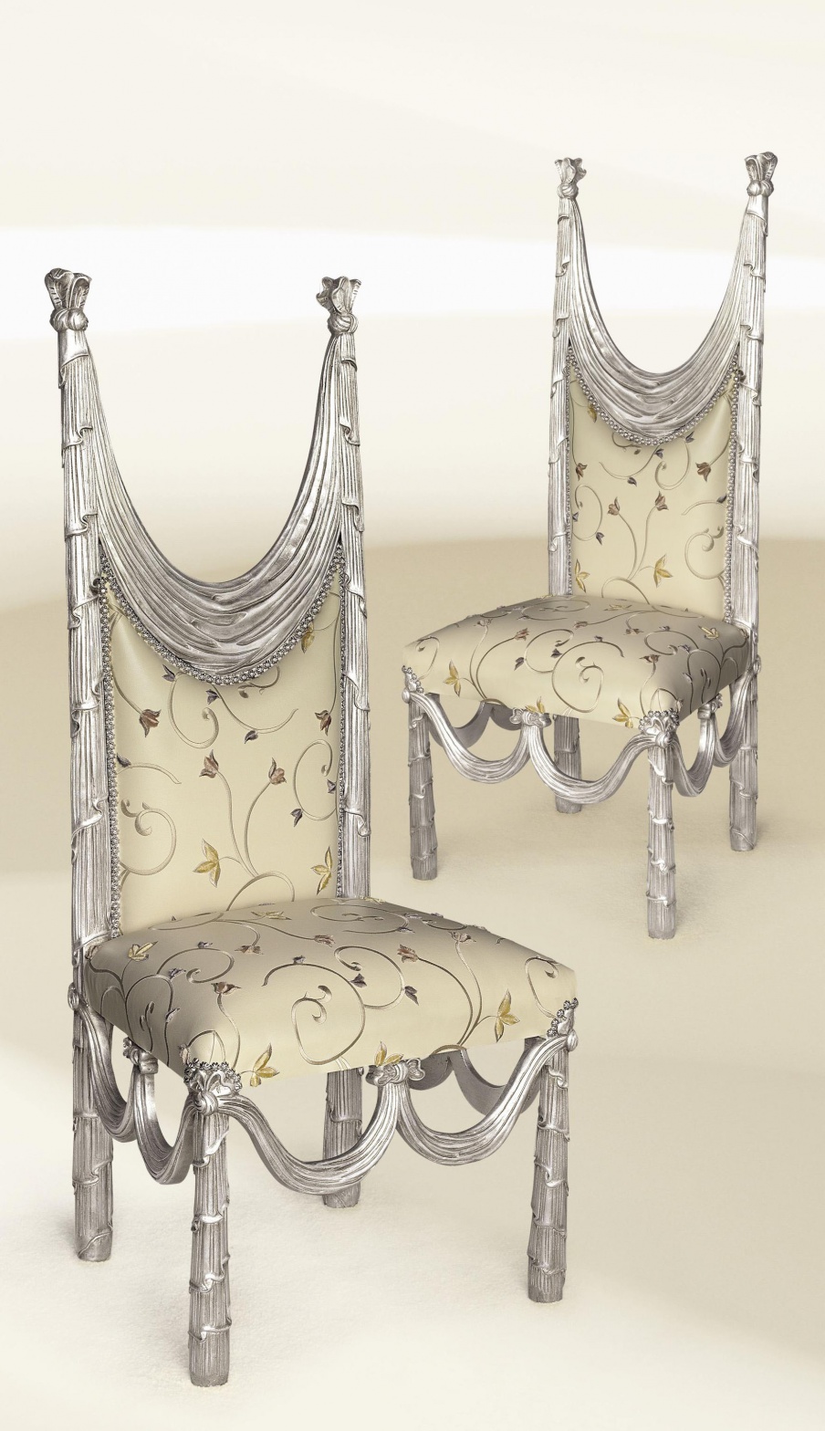 Trono chair with high back, Francesco Molon