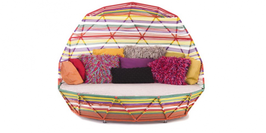 Daybed with metal frame Tropicalia, Moroso