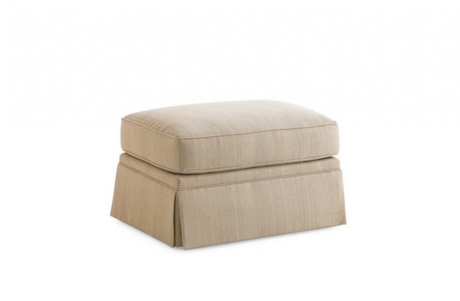 The Skirted Ottoman Pouf Portland, Caracole Light