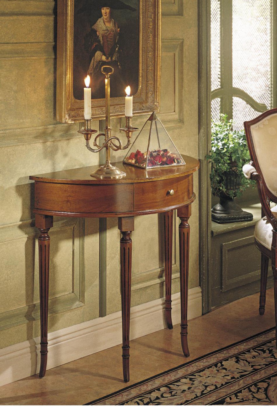 The console is natural wood, Francesco Molon