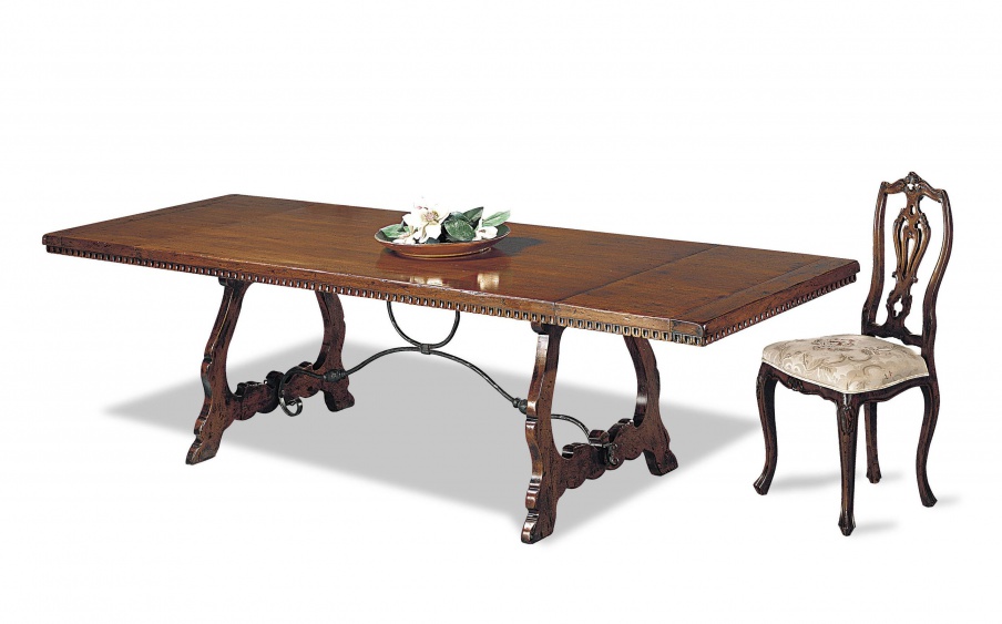 Dining table made from natural wood, Francesco Molon