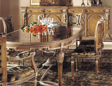 Dining table made from natural wood, Francesco Molon