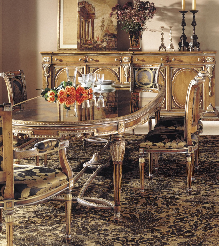 Dining table made from natural wood, Francesco Molon