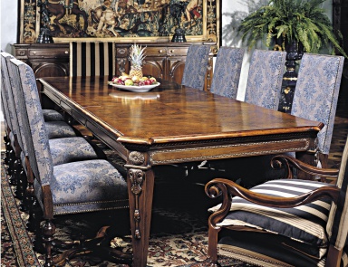 Dining table made from natural wood, Francesco Molon