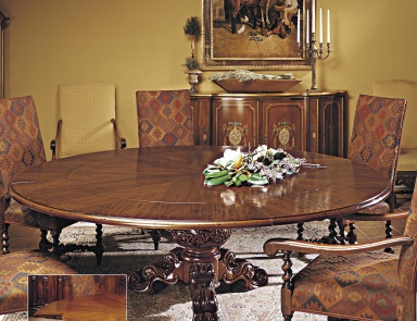 Dining table made from natural wood, Francesco Molon