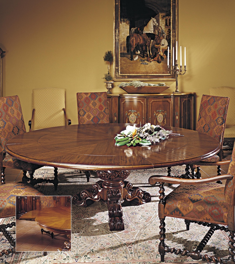 Dining table made from natural wood, Francesco Molon