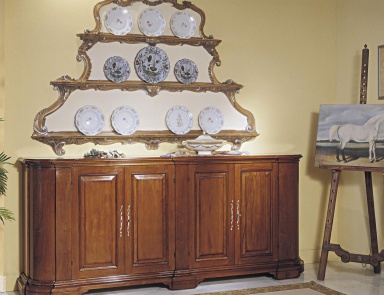 Stand natural wood, Francesco Molon (the furniture in country living room, rustic style)