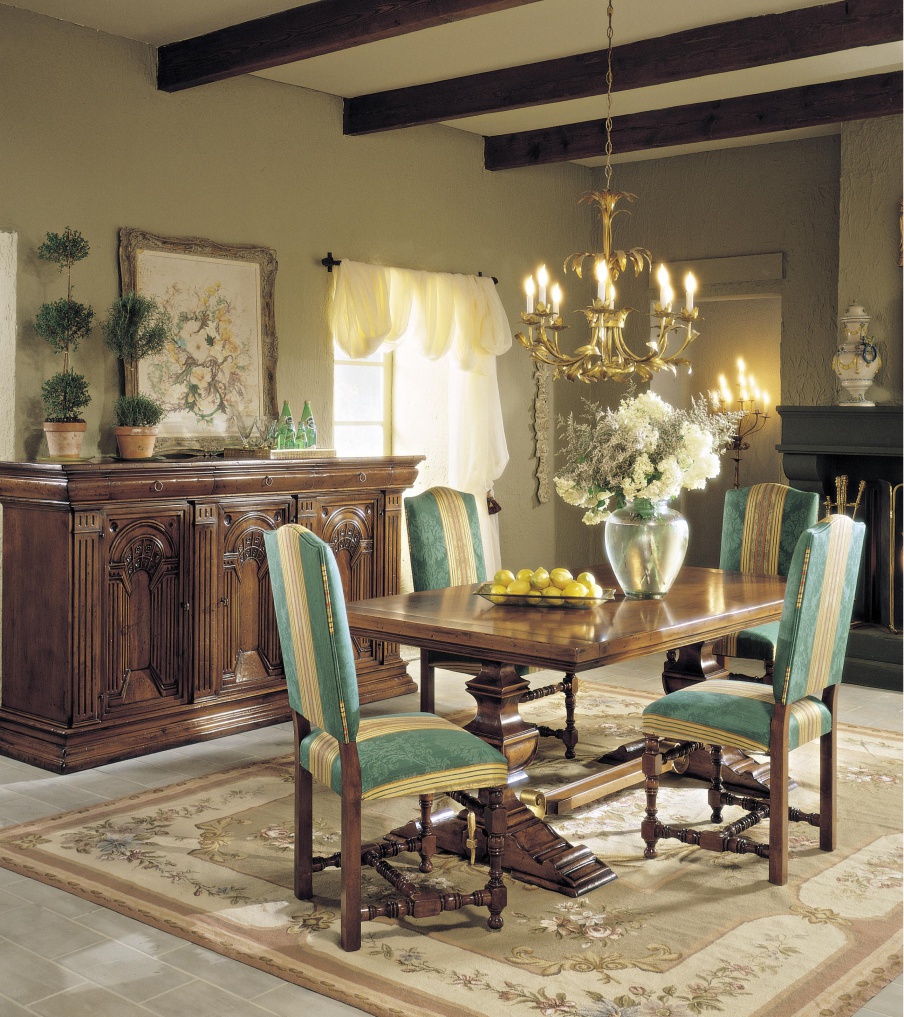 Dining table made from natural wood, Francesco Molon