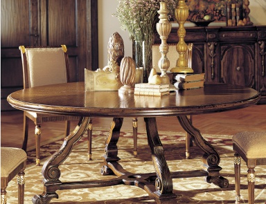 Dining table made from natural wood, Francesco Molon