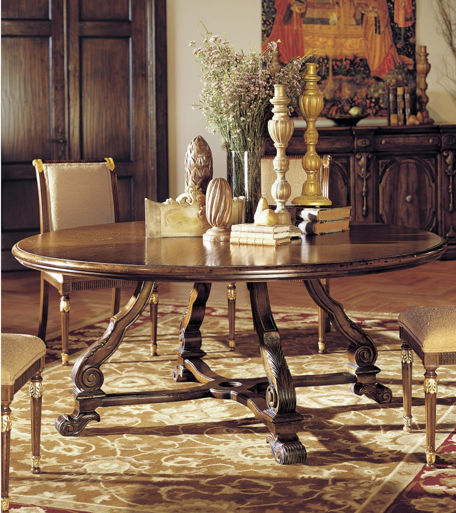 Dining table made from natural wood, Francesco Molon