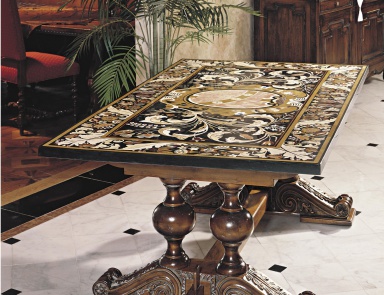 Dining table made from natural wood, Francesco Molon