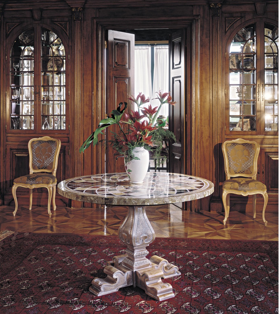 Dining table made from natural wood, Francesco Molon