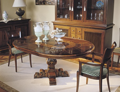 Dining table made from natural wood, Francesco Molon