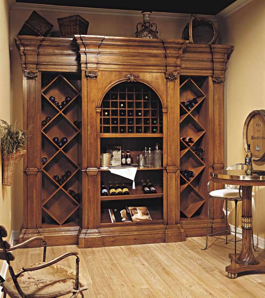 Wine Cabinet in natural wood, Francesco Molon