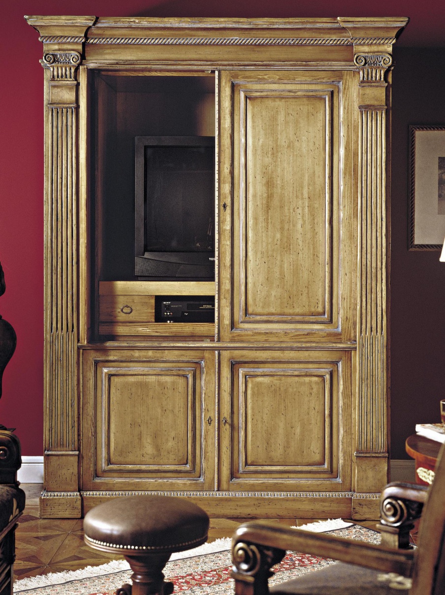 Cabinet for TV with natural wood, Francesco Molon