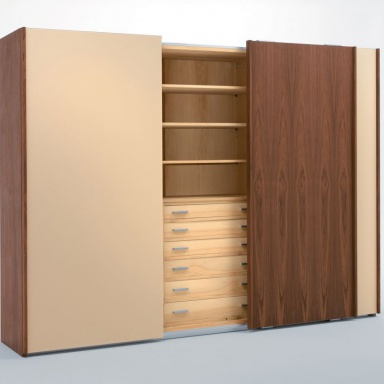 The Wardrobe Hangar Light Wood + Glass