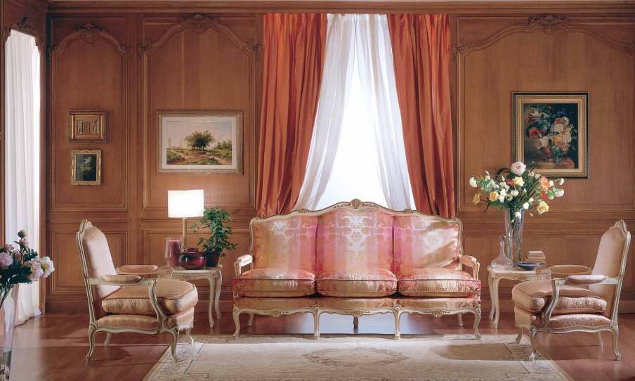 Living room (sofa set) by Luigi XV, Zanaboni