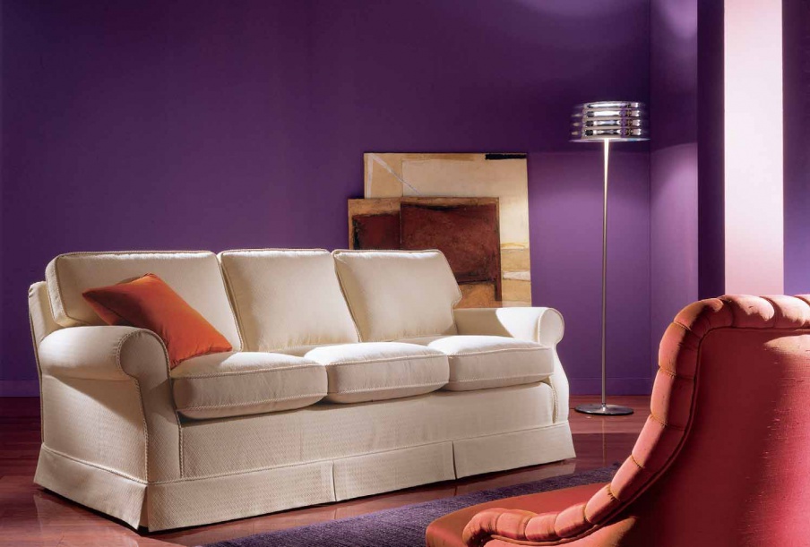 Sofa with soft armrests Boston, Zanaboni