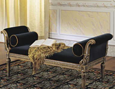 Bench with soft upholstery, Francesco Molon