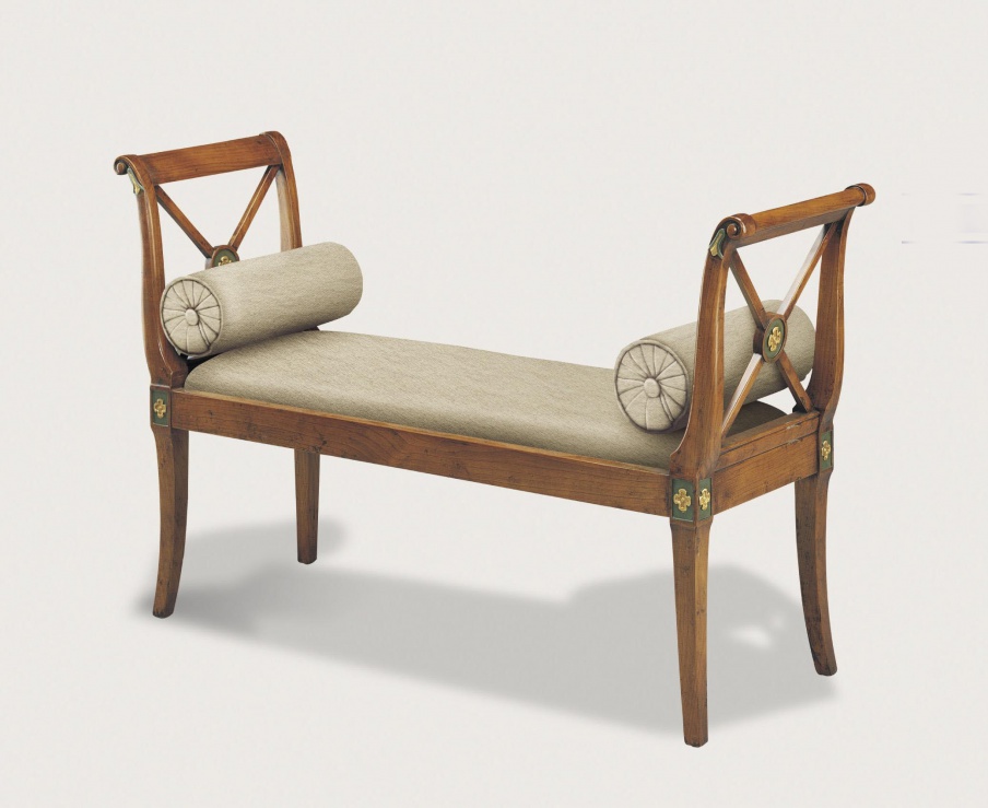 Bench with soft upholstery, Francesco Molon