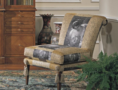 Armchair in fabric, Francesco Molon