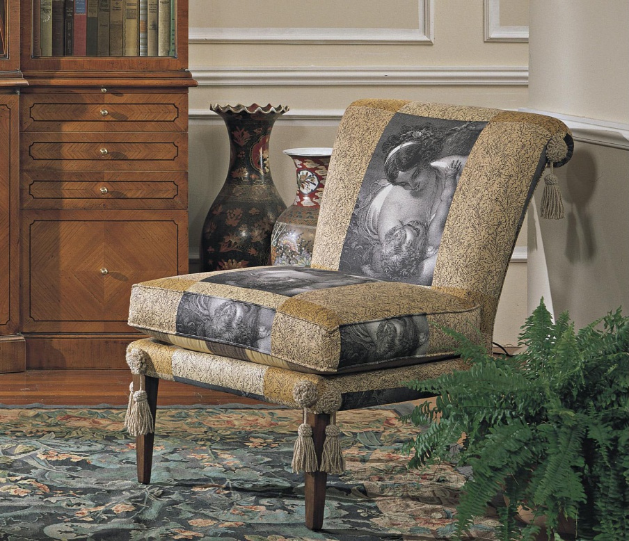 Armchair in fabric, Francesco Molon
