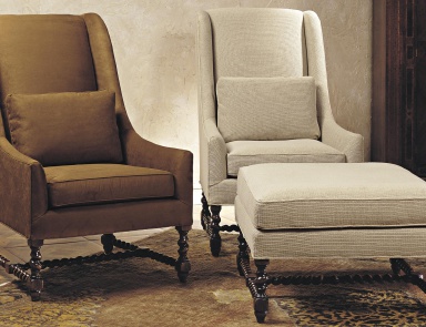 Armchair in fabric, Francesco Molon