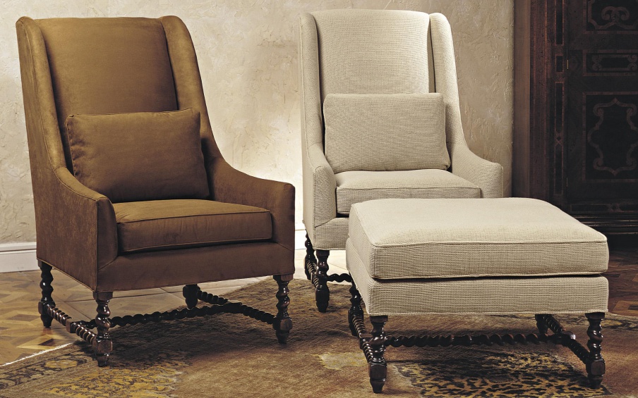 Armchair in fabric, Francesco Molon