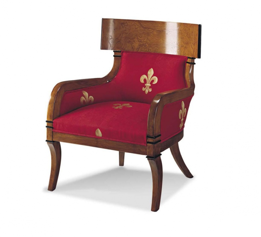 Armchair in fabric, Francesco Molon