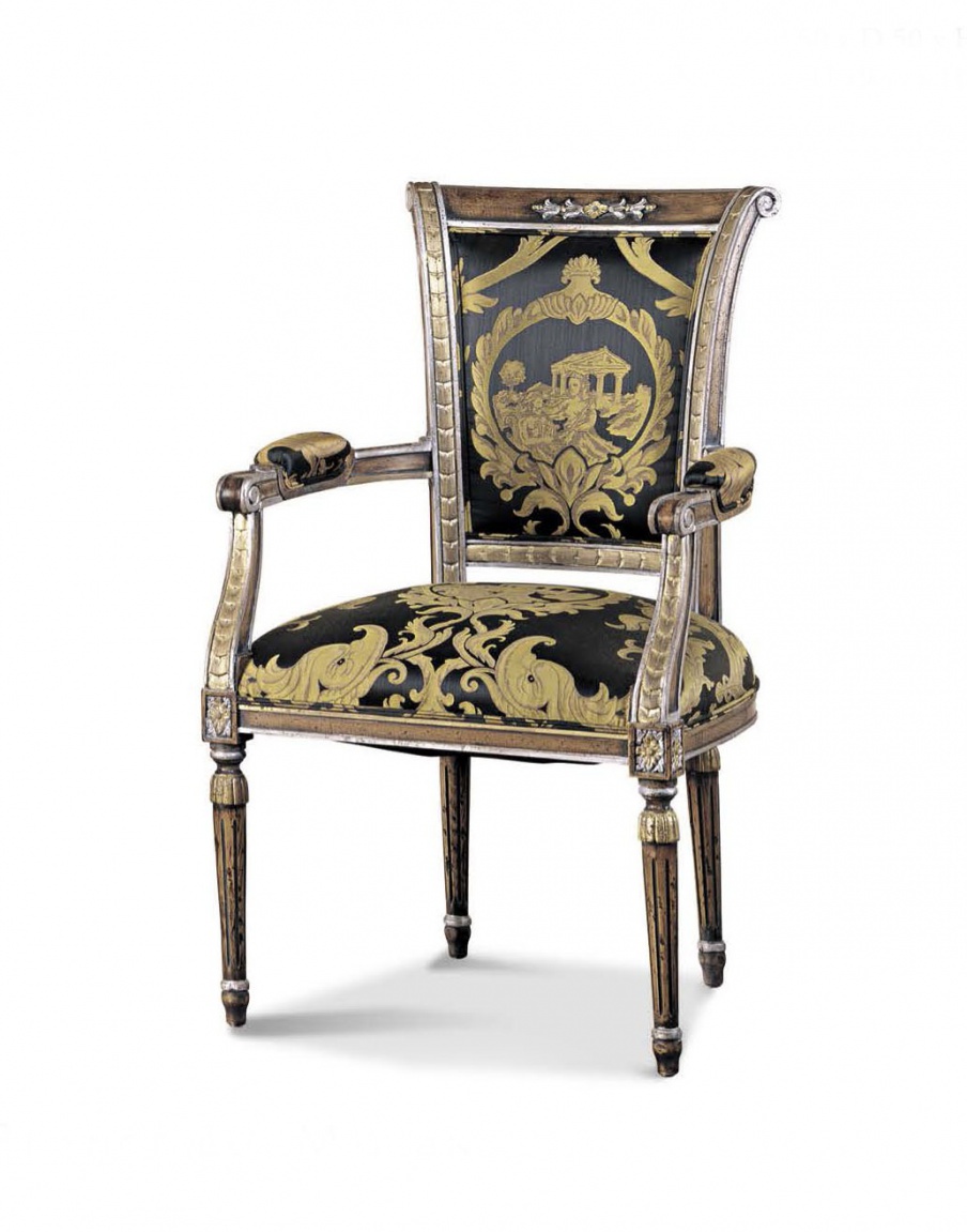 Chair with armrests Francesco Molon