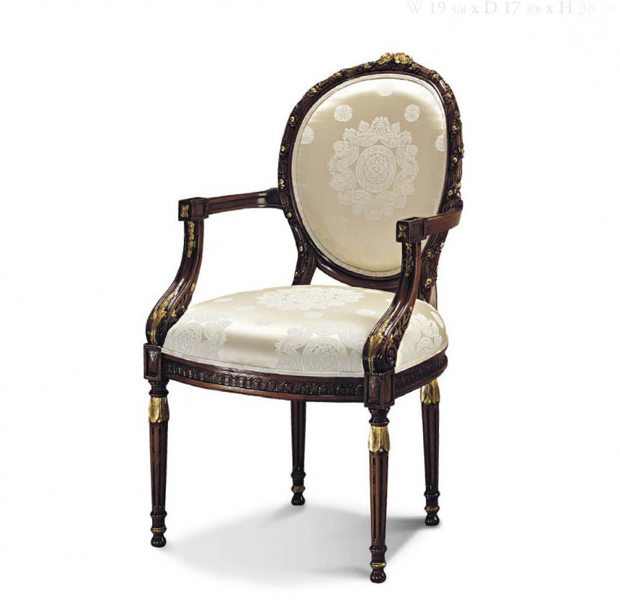 Chair with armrests Francesco Molon