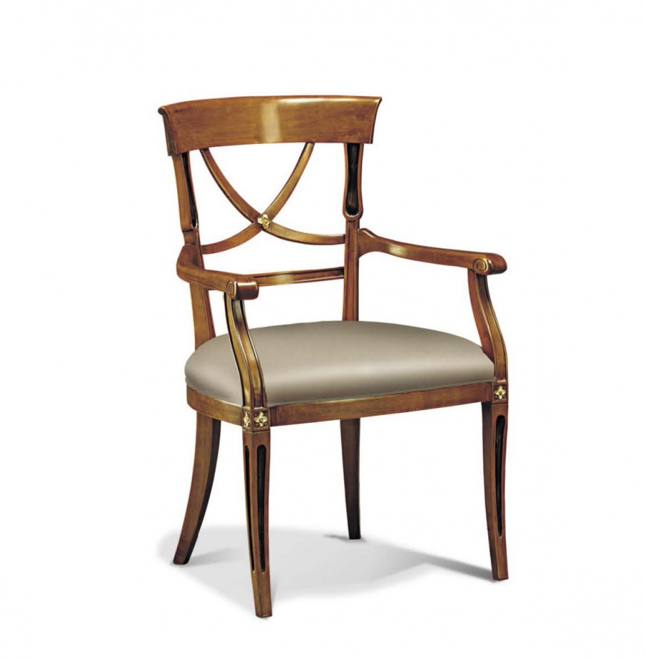 Chair with armrests Francesco Molon