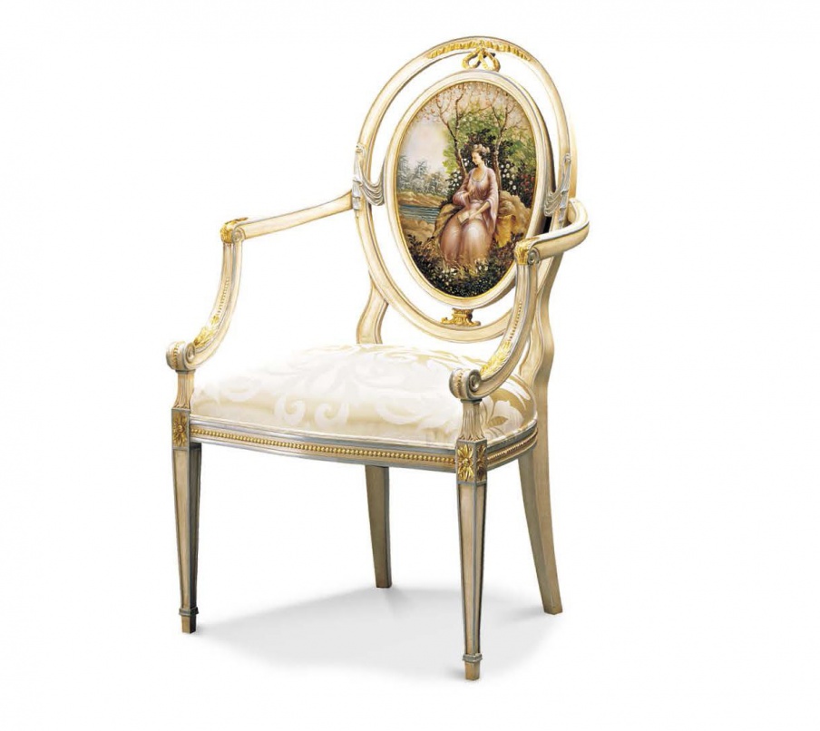 Chair with armrests Francesco Molon