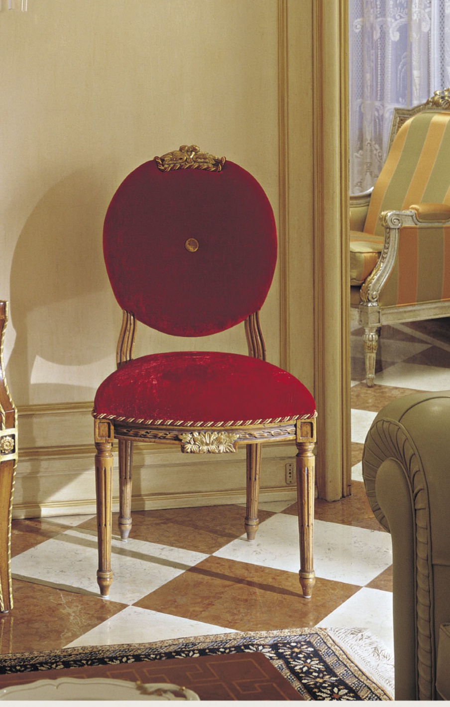 Chair with upholstery, Francesco Molon