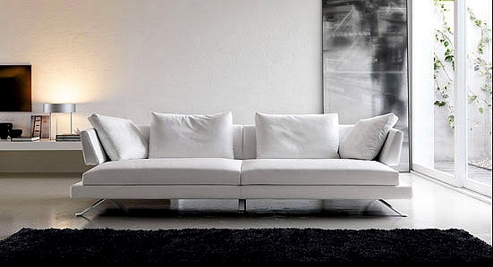 Three-seater sofa upholstered DY.KO., Mimo