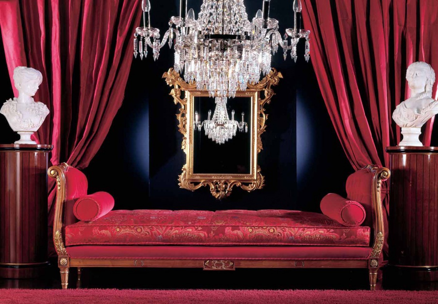 Daybed with rounded armrests Elisabeth, Zanaboni